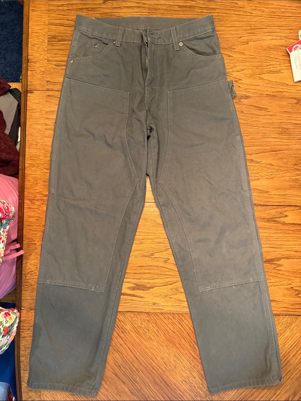 Dickies Men's Cargo Work Pants in Gray